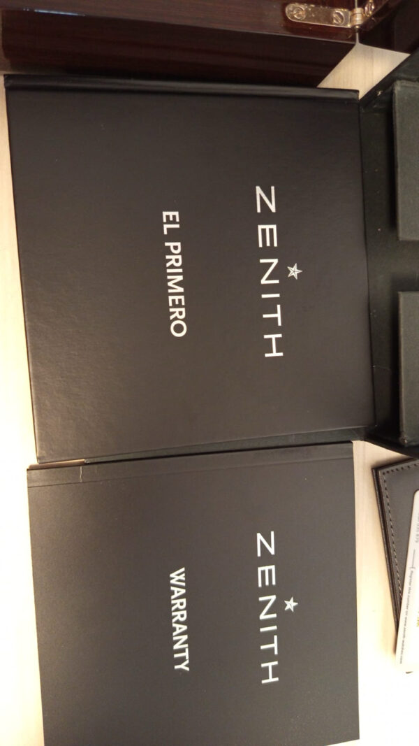 11385 - Zenith 03.2080.4021/21.C496 (2013) - pre-owned conditions with MINOR signs of usage - Card & Box - Image 7
