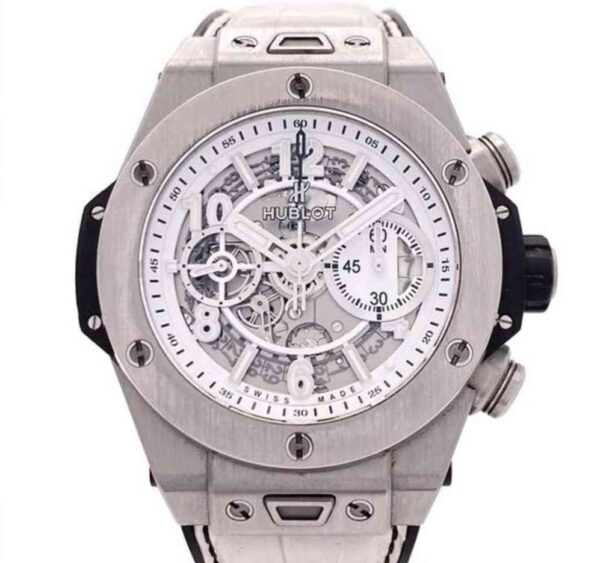 11374 - Hublot 411.NE.2010.LR.JSM15 (2024)- pre-owned conditions with MINOR signs of usage - Card & Box