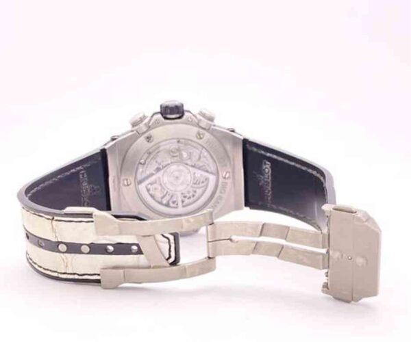 11374 - Hublot 411.NE.2010.LR.JSM15 (2024)- pre-owned conditions with MINOR signs of usage - Card & Box - Image 2
