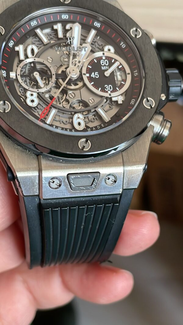 11369 - Hublot 411.NM.1170.RX - pre-owned conditions with MINOR signs of usage - Card & Box - Image 13