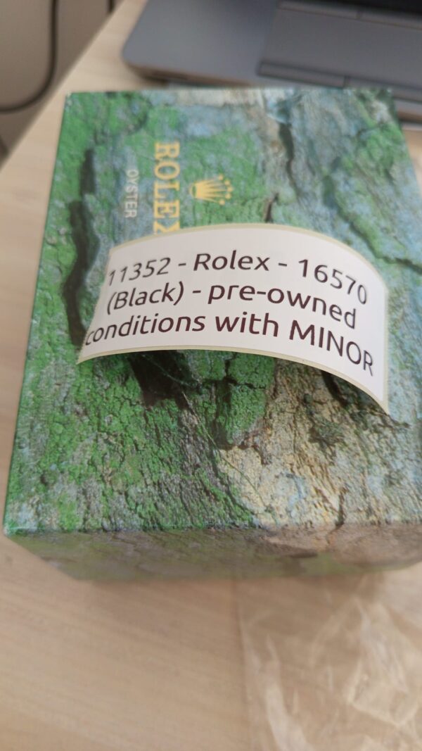 11352 - Rolex - 16570 (Black) - Serviced and Polished - Card & Box - Image 14