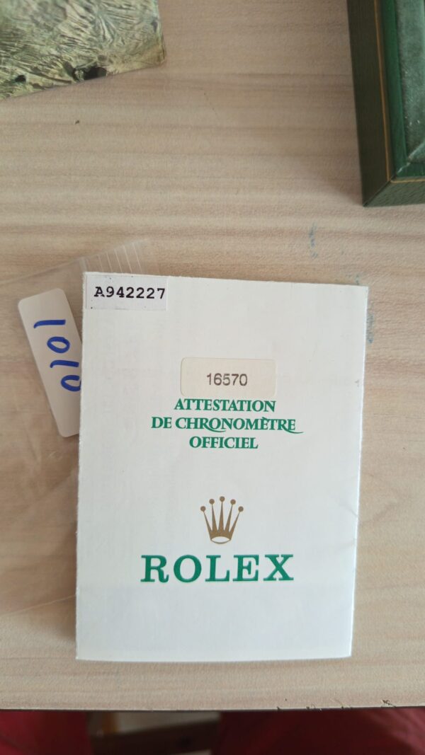 11350 - Rolex - 16570 (Black) - Serviced and Polished - Card & Box - Image 2