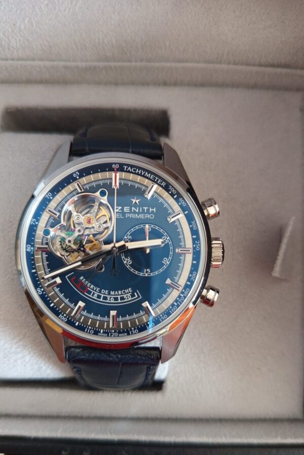 11325 - Zenith 03.2085.4021 Blue (2015) - RETAIL READY - Card & Box - Image 5