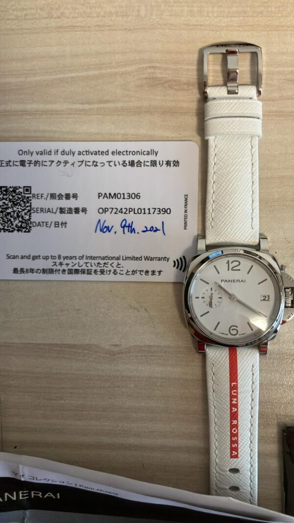 11235 - Panerai PAM01306 (2021) - pre-owned conditions with MINOR signs of usage - Card & Box - Image 8