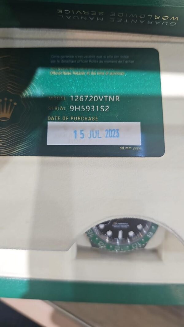 11884 - Rolex - 126720VTNR (Sprite, 2023) - RETAIL READY - Card & Box - Image 4