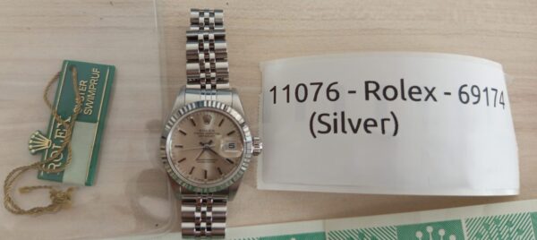 11076 - Rolex 69174 (Silver) - With Card (Open Date) - Image 4