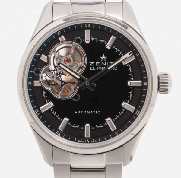 11788 - Zenith - 03.2170.4613/21.M2170 (Bracelet and strap) - pre-owned conditions with MINOR signs of usage - Card & Box