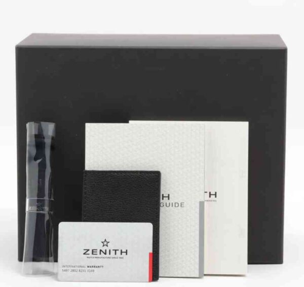 11788 - Zenith - 03.2170.4613/21.M2170 (Bracelet and strap) - pre-owned conditions with MINOR signs of usage - Card & Box - Image 4