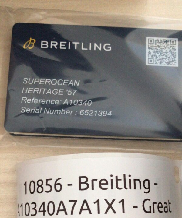 10856 - Breitling A10340A7A1X1 - Repaired - Card & Box - Image 12