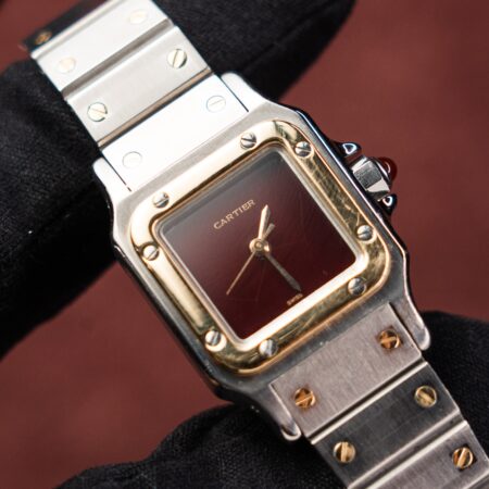 9701 - Cartier 090235271 (Bordeaux,Spider Dial) - Serviced and Polished - Watch Only
