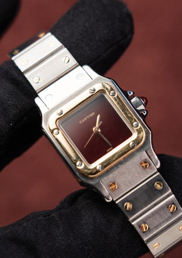 9701 - Cartier 090235271 (Bordeaux,Spider Dial) - Serviced and Polished - Watch Only