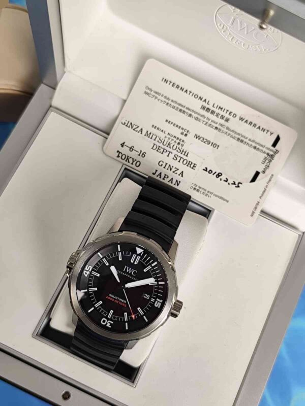 11930 - IWC - IW329101 (Limited Ed. Titanium) - pre-owned conditions with MINOR signs of usage - Card & Box - Image 2