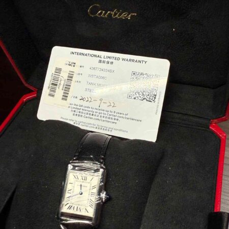 11904 - Cartier - WSTA0060 - pre-owned conditions with MINOR signs of usage - Card & Box