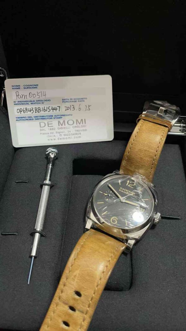 12052 - Panerai - PAM00514 - pre-owned conditions with MINOR signs of usage - Card & Box