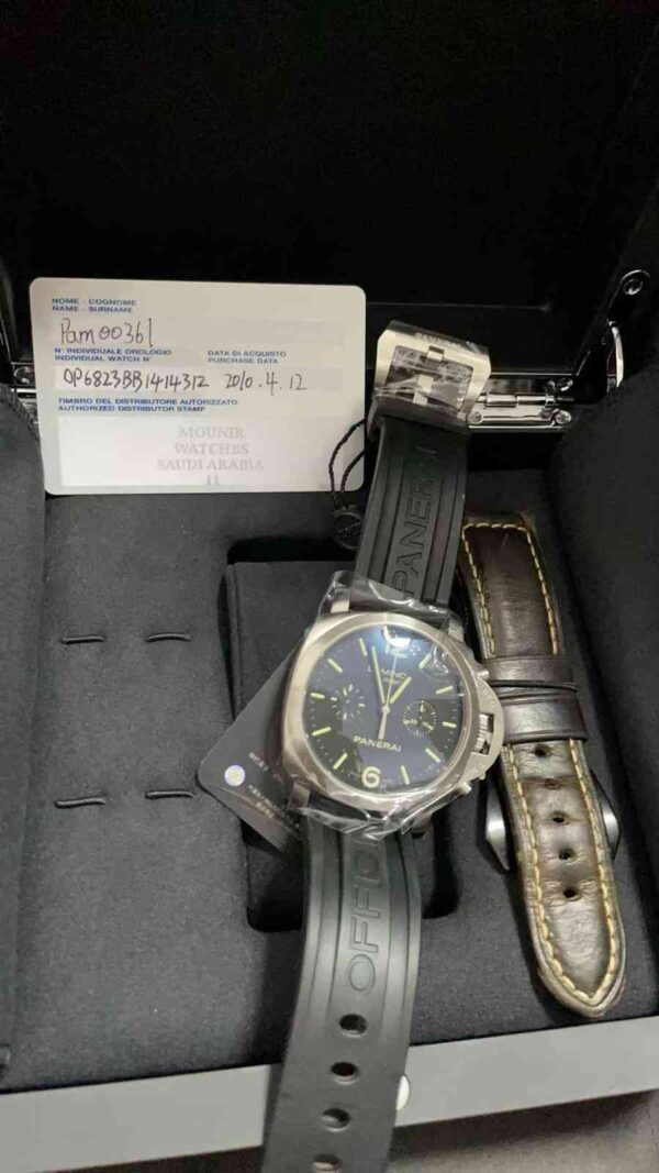 12051 - Panerai - PAM00361 - pre-owned conditions with MINOR signs of usage - Card & Box