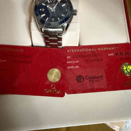 11713 - Omega - 232.90.42.21.03.001 - pre-owned conditions with MINOR signs of usage - Card & Box