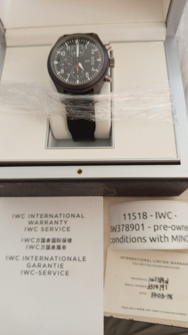 11518 - IWC - IW378901 - pre-owned conditions with MINOR signs of usage - Card & Box - Image 3
