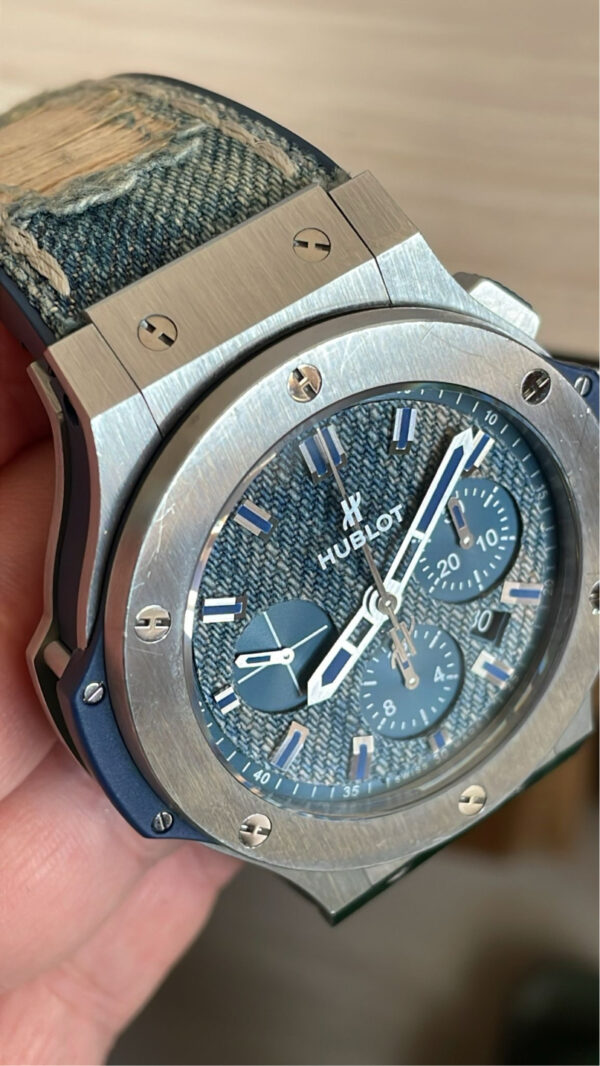 11336 - Hublot - 301.SL.2770.NR.JEANS Big Bang 44mm Steel Jeans) - Polished - Card & Box - Image 4