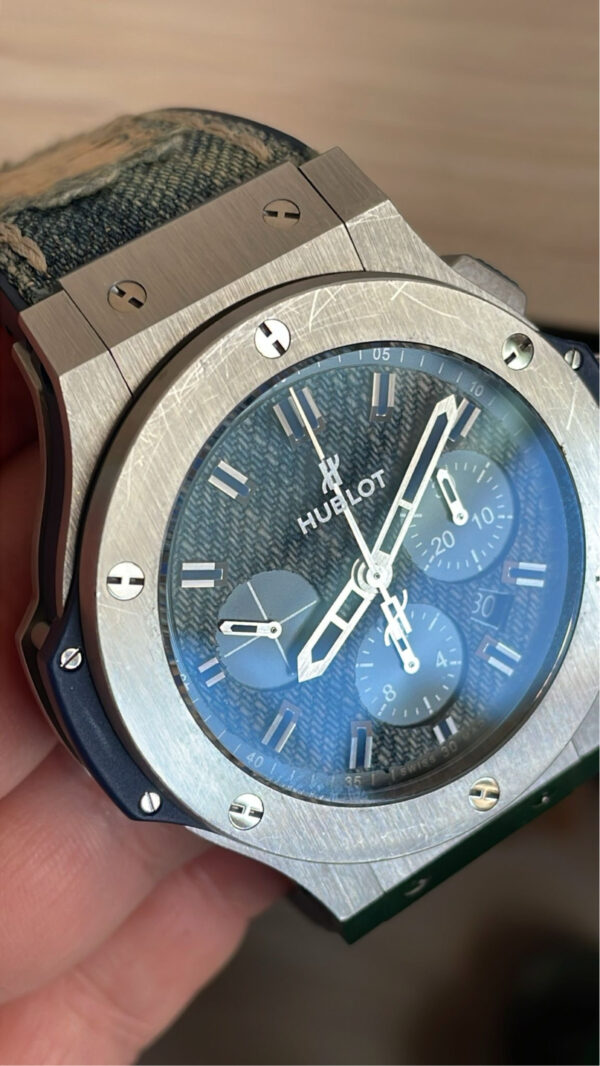 11336 - Hublot - 301.SL.2770.NR.JEANS Big Bang 44mm Steel Jeans) - Polished - Card & Box - Image 6