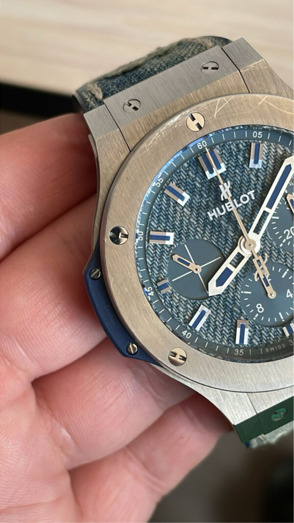 11336 - Hublot - 301.SL.2770.NR.JEANS Big Bang 44mm Steel Jeans) - Polished - Card & Box - Image 9