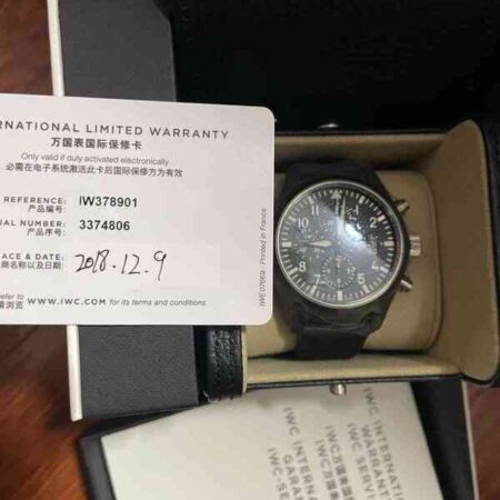 12183 - IWC - IW378901 - pre-owned conditions with MINOR signs of usage - Card & Box