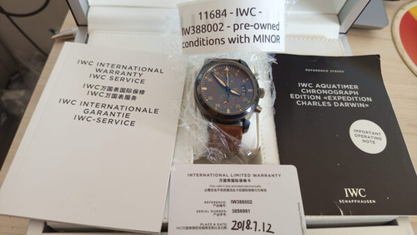 11684 - IWC - IW388002 - pre-owned conditions with MINOR signs of usage - Card & Box - Image 3