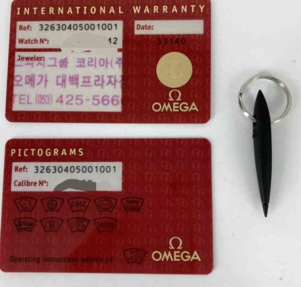 11678 - Omega - 326.30.40.50.01.001 - pre-owned conditions with MINOR signs of usage - With Card - Image 4