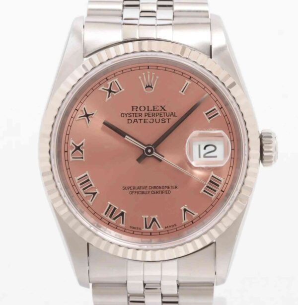 11661 - Rolex - 16234 (Pink Roman) - pre-owned conditions with MINOR signs of usage - Card & Box