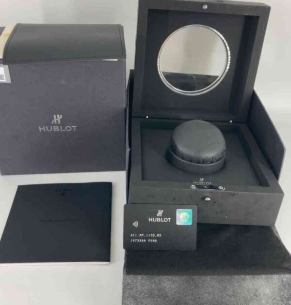 11588 - Hublot - 411.NM.1170.RX - pre-owned conditions with MINOR signs of usage - Card & Box - Image 3