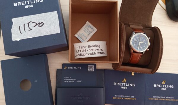 11520 - Breitling - A13316 - pre-owned conditions with MINOR signs of usage - Card & Box - Image 4