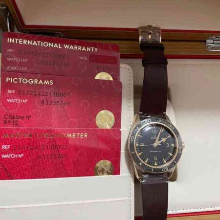 12795 - Omega - 234.92.41.21.10.001 - pre-owned conditions with MINOR signs of usage - Card & Box
