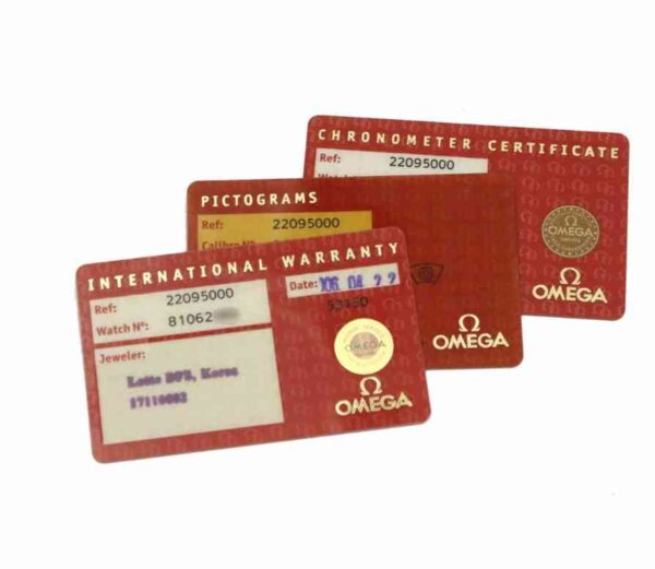 12399 - Omega - 2209.50 - pre-owned conditions with MINOR signs of usage - With Card - Image 3