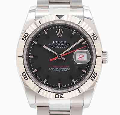 12948 - Rolex - 116264 (Black, 2012) - pre-owned conditions with MINOR signs of usage - With Card