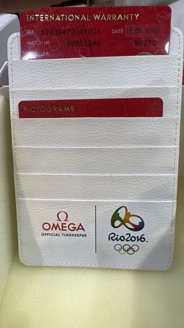 12575 - Omega - 522.30.41.20.01.001 - pre-owned conditions with MINOR signs of usage - Card & Box - Image 2