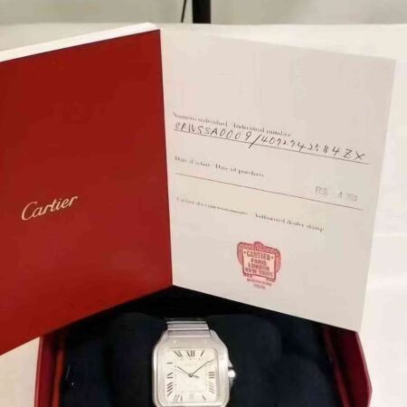 12526 - Cartier - WSSA0009 - pre-owned conditions with MINOR signs of usage - Card & Box