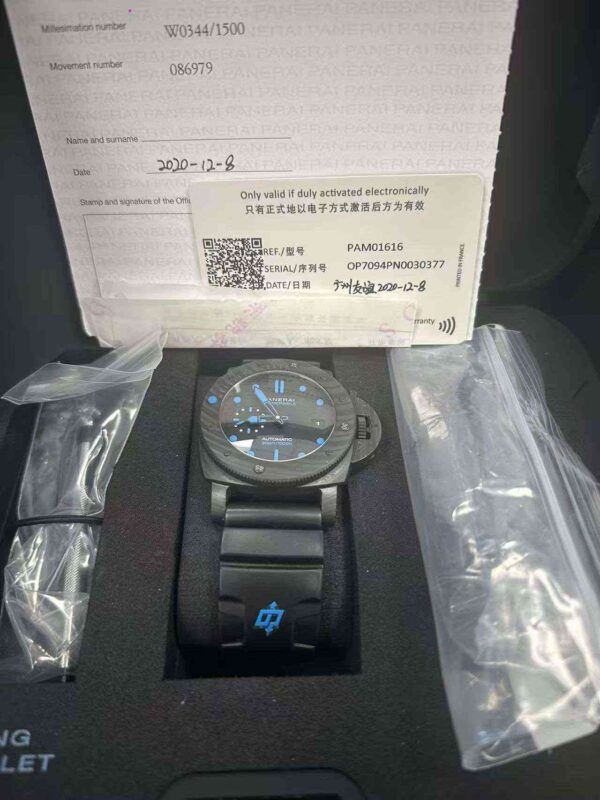 12540 - Panerai - PAM01616 - pre-owned conditions with MINOR signs of usage - Card & Box
