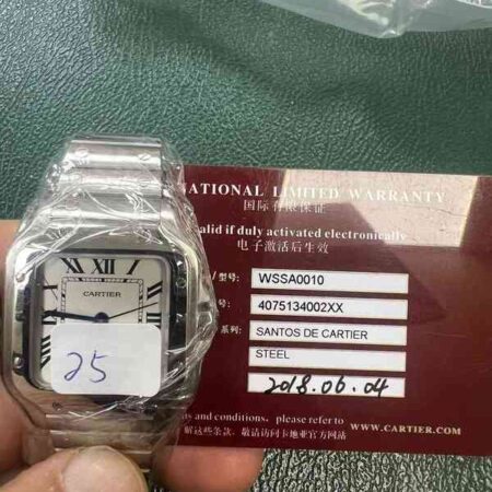 12599 - Cartier - WSSA0010 - pre-owned conditions with MINOR signs of usage - Card & Box