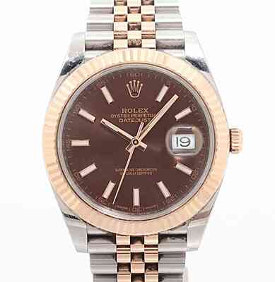 12628 - Rolex - 126331 (Choco, 2017, jubilee) - pre-owned conditions with MINOR signs of usage - Card & Box