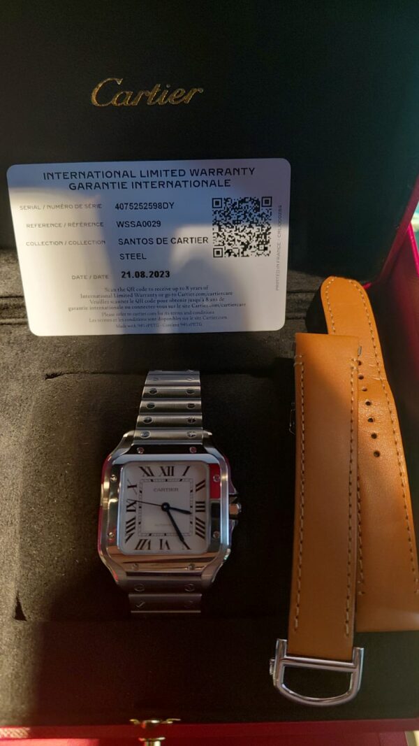 12476 - Cartier - WSSA0029 (2023) - pre-owned conditions with MINOR signs of usage - Card & Box - Image 2