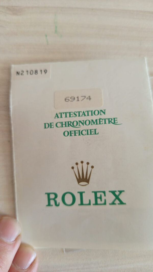 11789 - Rolex - 69174 (Silver) - pre-owned conditions with MINOR signs of usage - Card & Box - Image 10