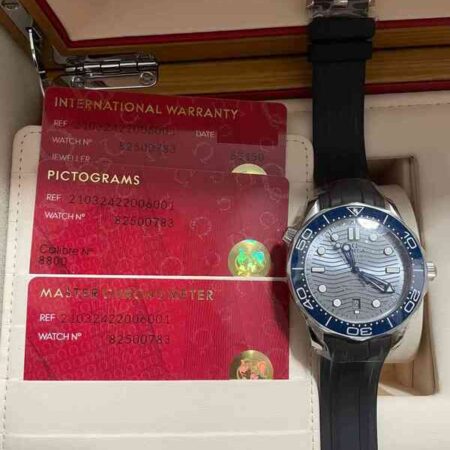 13037 - Omega - 210.32.42.20.06.001 - pre-owned conditions with MINOR signs of usage - Card & Box