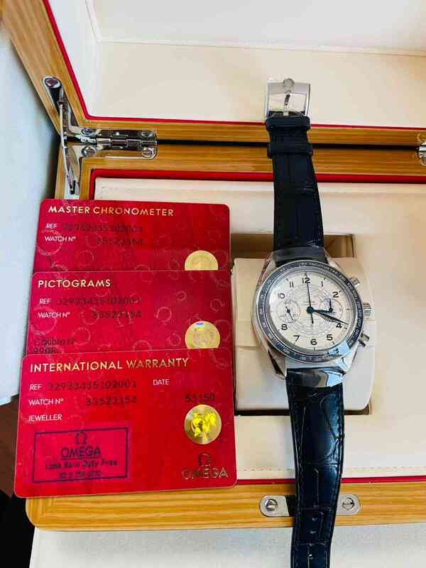 13145 - Omega - 329.33.43.51.02.001 - pre-owned conditions with MINOR signs of usage - Card & Box