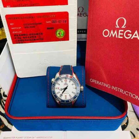 13539 - Omega - 215.32.43.21.04.001 - pre-owned conditions with MINOR signs of usage - Card & Box