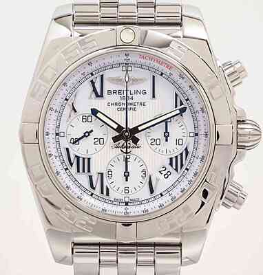 13567 - Breitling - AB0110 (White) - pre-owned conditions with MINOR signs of usage - Card & Box