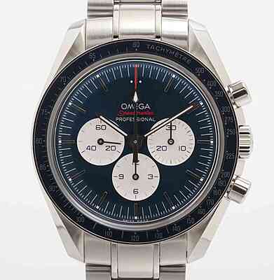 13320 - Omega - 522.30.42.30.03.001 (Tokyo, blue) - Like New - Card & Box