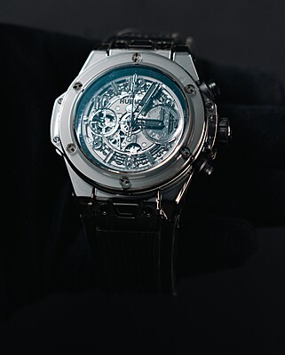 10892 - Hublot 441.JB.4901.RT (Black Saphire, Limited) - Card & Box