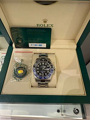 13677 - Rolex - 116710BLNR (2022) - pre-owned conditions with MINOR signs of usage - Card & Box