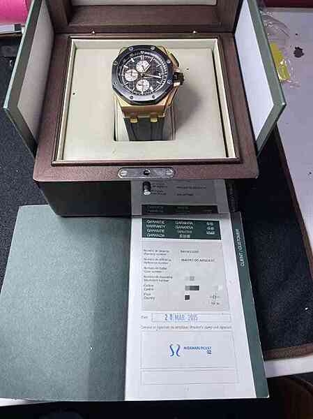 13816 - Audemars Piguet - 26401RO (2015) - pre-owned conditions with MINOR signs of usage - Card & Box