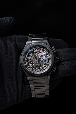 11620 - Zenith - 49.9000.9004/78.M900 (Ceramic Bracelet)- pre-owned conditions with MINOR signs of usage - Card & Box