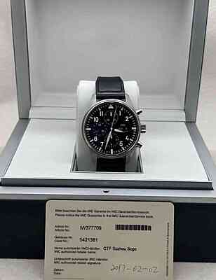 13924 - IWC - IW377709 - pre-owned conditions with MINOR signs of usage - Card & Box